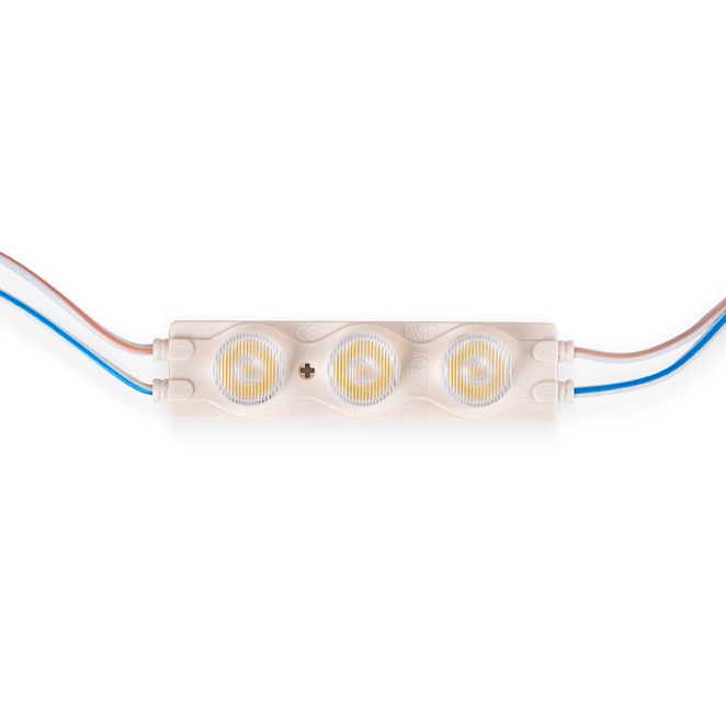 Tira de calugas led 220V SMD3030 120*24mm IP65 Fría 20 modulos