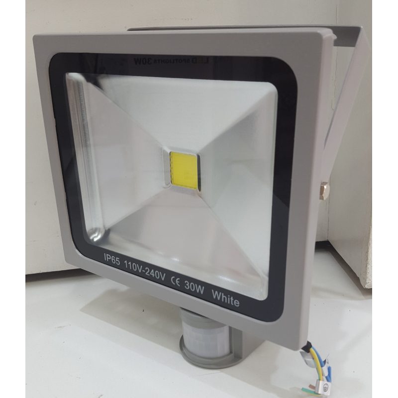 Proyector LED COB 30w-220v con Sensor de Movimiento