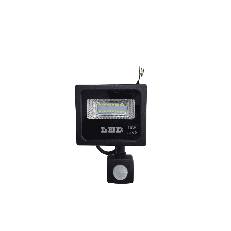 Proyector LED Multichip 10w-220v con Sensor de Movimiento