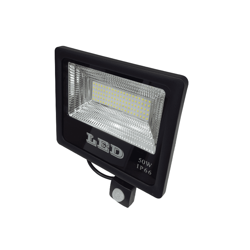 Proyector LED Multichip 50w-220v con Sensor de Movimiento